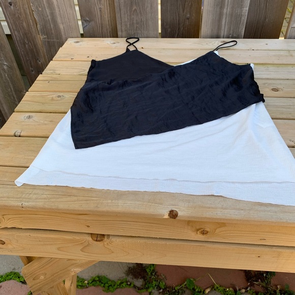 Zara Black and White Tank Top - Picture 1 of 3